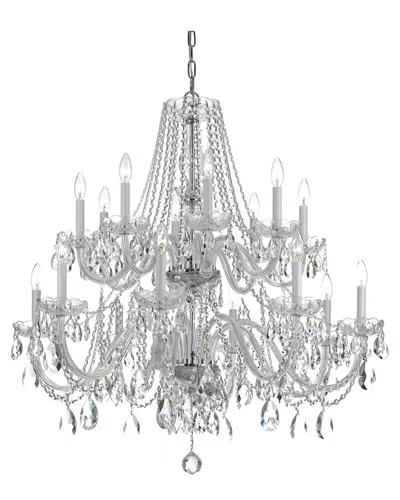 Crystorama 16-light Traditional Crystal Chandelier In Gold