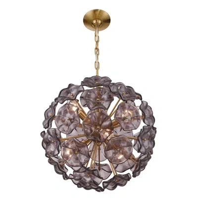 Crystorama 18.25'' Aged Brass Chandelier In Gold