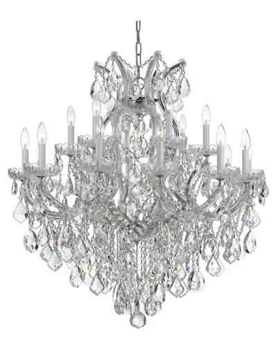 Crystorama 19-light Maria Theresa Chandelier In Silver
