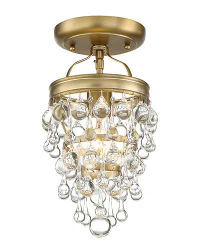 Crystorama 1-light Calypso Mini Chandelier In Gold