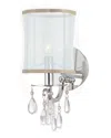 Crystorama 1-light Hampton Sconce In Transparent