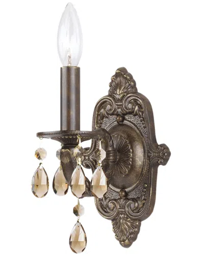 Crystorama 1-light Paris Market Sconce In Brown