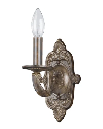 Crystorama 1-light Paris Market Sconce In Brown
