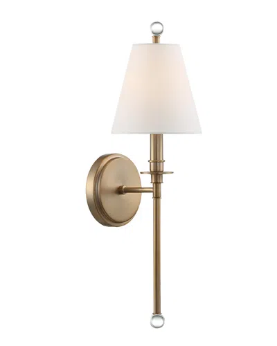 Crystorama 1-light Riverdale Sconce In Gold