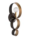 Crystorama Luna 1-light Sphere Sconce In Brown