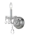 Crystorama Traditional Crystal 1-light Spectra Sconce In Gray