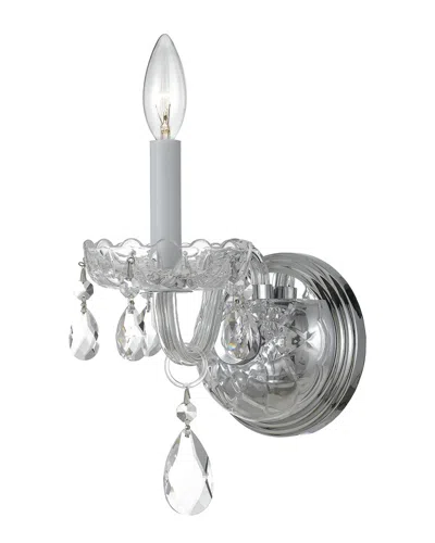 CRYSTORAMA CRYSTORAMA 1-LIGHT TRADITIONAL CRYSTAL SCONCE