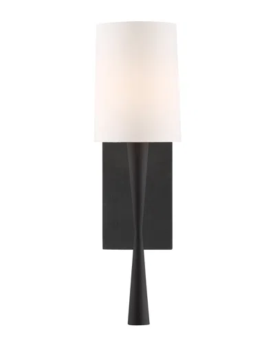 Crystorama 1-light Trenton Sconce In Black