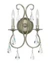 Crystorama 2-light Ashton Sconce Hand Cut Crystal