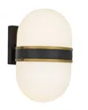 Crystorama 2-light Capsule Outdoor Sconce