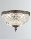 Crystorama 2-light Crystal Ceiling Mount In Brown