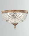 Crystorama 2-light Crystal Ceiling Mount In Gold