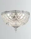 Crystorama 2-light Crystal Ceiling Mount In Gray