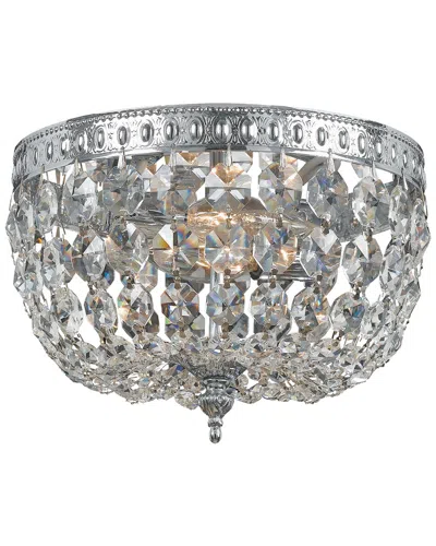 Crystorama 2-light Flush Mount Hand Cut Crystal