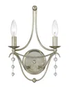 Crystorama 2-light Metro Sconce In Multicolor