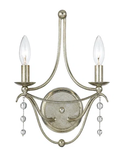 Crystorama 2-light Metro Sconce In Multicolor