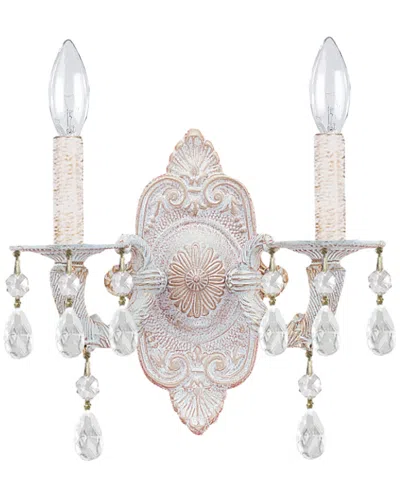 Crystorama 2-light Paris Market Sconce Swarovski Strass Crystal
