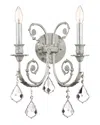 Crystorama 2-light Regis Sconce Swarovski Strass Crystal