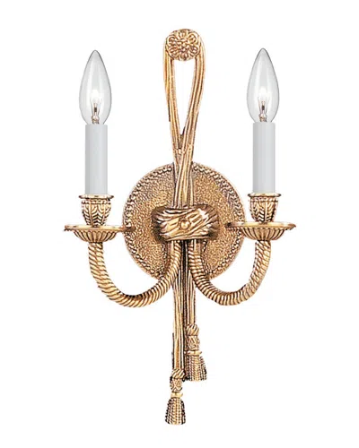 Crystorama 2-light Arlington Sconce In Gold