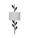 Crystorama 2-light Broche Sconce In Black