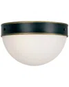 Crystorama 2-light Capsule Outdoor Flush Mount In Green