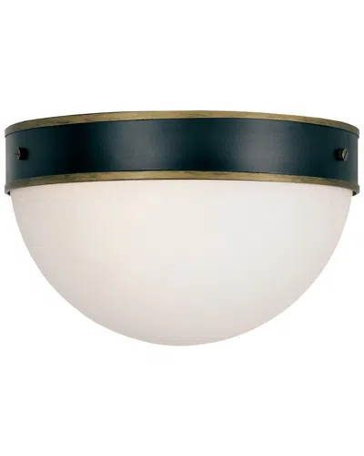 Crystorama 2-light Capsule Outdoor Flush Mount In Green