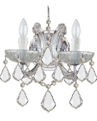 Crystorama 2-light Maria Theresa Sconce In Gray