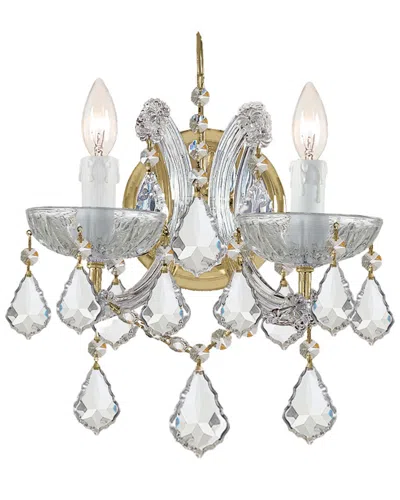 Crystorama 2-light Maria Theresa Sconce In Gray