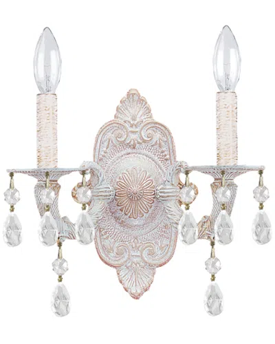 Crystorama 2-light Paris Market Sconce Swarovski Spectra Crystal In Multi