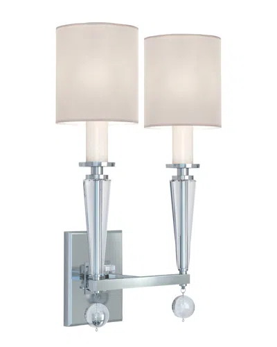 Crystorama 2-light Paxton Sconce In White