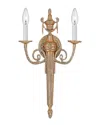 Crystorama 2-light Sconce In Brown