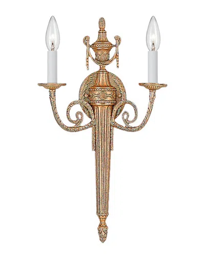 Crystorama 2-light Sconce In Brown