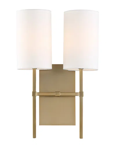 Crystorama 2-light Veronica Sconce In Gold
