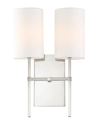 Crystorama 2-light Veronica Sconce In White