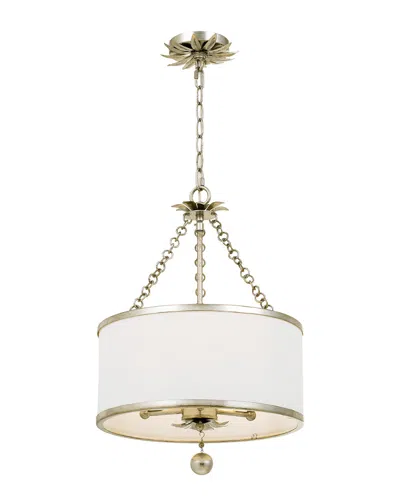 Crystorama 3-light Broche Semi Flush Mount