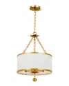 Crystorama 3-light Broche Semi Flush Mount