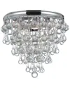 Crystorama 3-light Calypso Flush Mount In Multicolor