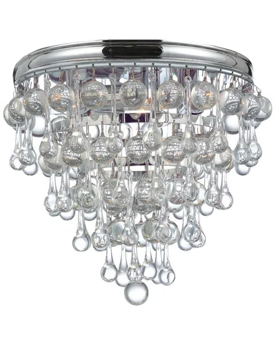 Crystorama 3-light Calypso Flush Mount In Multicolor