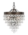 Crystorama 3-light Calypso Mini Chandelier