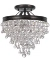 Crystorama 3-light Calypso Semi Flush Mount
