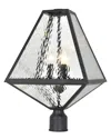 Crystorama 3-light Glacier Outdoor Lantern Post