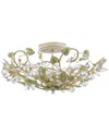 Crystorama 3-light Josie Semi-flush Mount In Multicolor