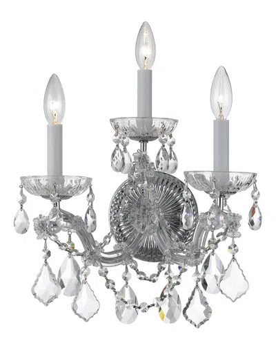 Crystorama 3-light Maria Theresa Sconce