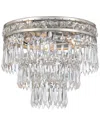 Crystorama 3-light Mercer Flush Mount Hand Cut Crystal