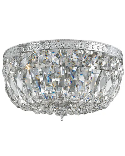 Crystorama 3-light Spectra Ceiling Mount In Multicolor