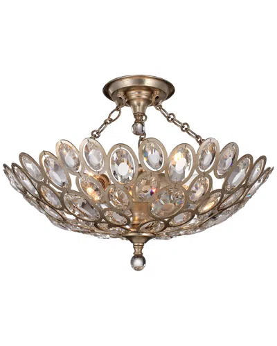 Crystorama 3-light Sterling Semi Flush Mount