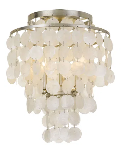 Crystorama 3-light Brielle Chandelier In White