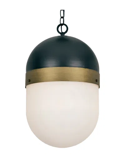 Crystorama 3-light Capsule Outdoor Pendant In Multi