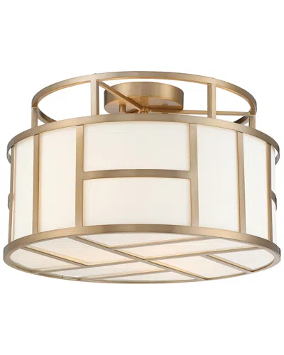 Crystorama 3-light Danielson Flush Mount In Brown