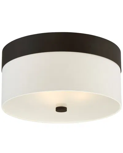 Crystorama 3-light Grayson Flush Mount In White
